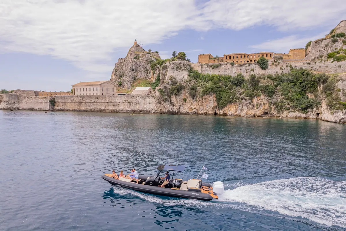 Viper_Stefanos - Ionian Luxury Cruises Viper Stefanos premium RIB boat Corfu