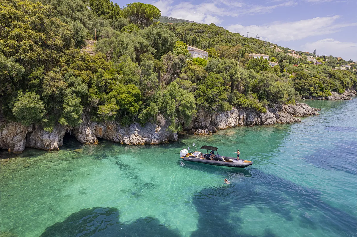 adventure_expeditions - Ionian Luxury Cruises Adventure boat expedition Corfu coastline